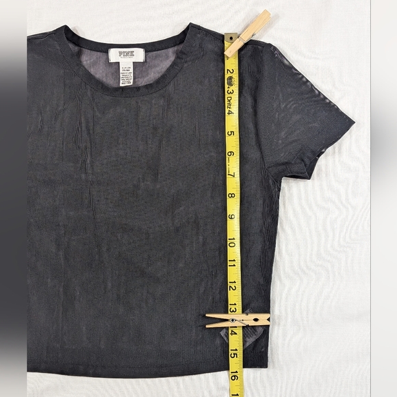 NWOT PINK Victoria's Secret Mesh Tee - Picture 7 of 13